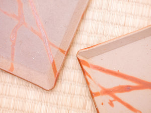 Bizen-yaki Square Plate