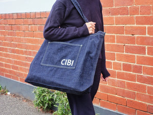 CIBI Denim Tote Bag