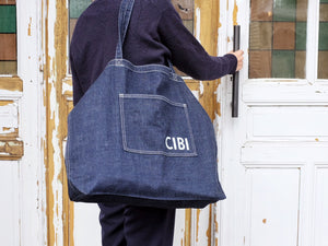 CIBI Denim Tote Bag