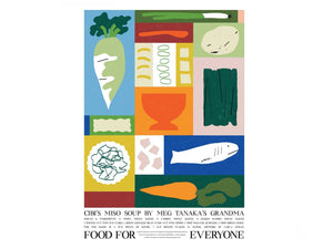 Food For Everyone Poster - CIBI's Miso Soup by Meg Tanaka's Grandma & Carla McRae