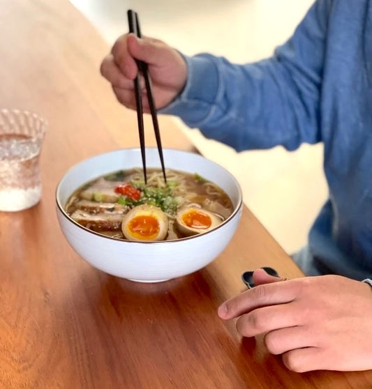 Hakusan Ramen Bowl White (Hakuji-sendan)