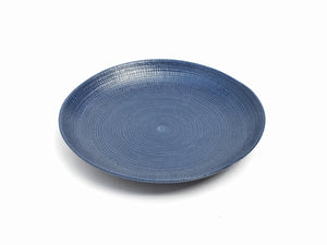 Hakusan Uzushio Whirlpool Plate Blue