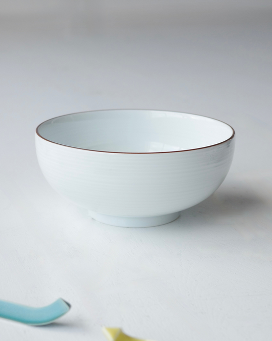 Hakusan Ramen Bowl White (Hakuji-sendan)