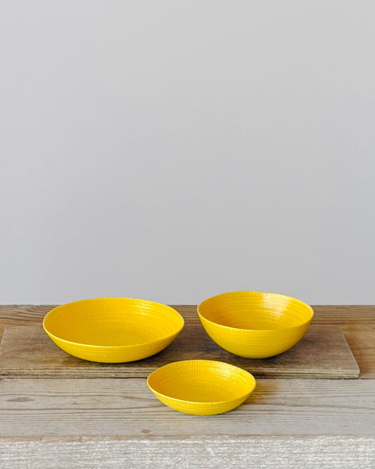 Hakusan Uzushio Whirlpool Plate / Yellow