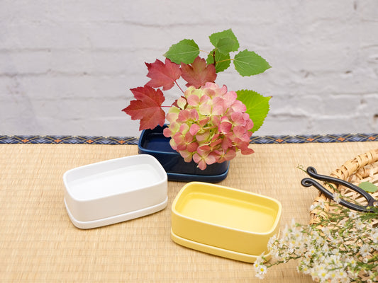 Hakusan Butter Case Ikebana Set