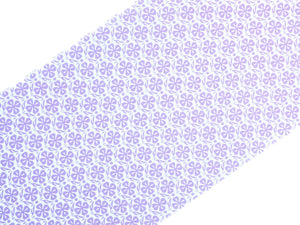 Kamawanu Tenugui - Purple Flowers Pattern
