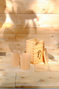 Magewappa Wooden Sake Set (3pcs) Akita-sugi (Cedar)