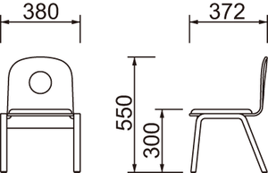 Tendo Mokko Kids Chair (T-3118WB-NT)