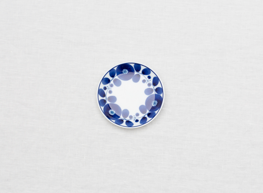 Hakusan Bloom Wreath Plate Small 11.5cm - CIBI Hakusan Porcelain