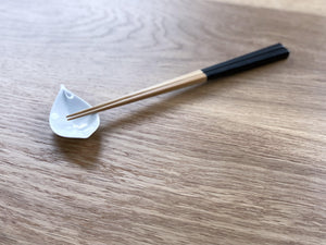 Bamboo Diamond Cut Chopsticks Long Black - CIBI Ouchi-kougei