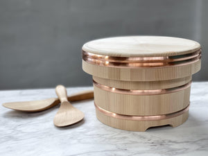 ￼Cooked Rice Box "Ohitsu" 18cm (3.5cups) - CIBI CIBI General store