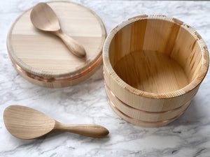 ￼Cooked Rice Box "Ohitsu" 18cm (3.5cups) - CIBI CIBI General store