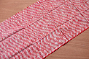 Kamawanu Tenugui - Stripes Red "Yoroke-Shima" -CIBI