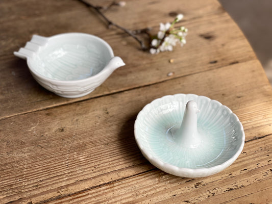 Hakusan Bird Ring Tray - CIBI Hakusan Porcelain