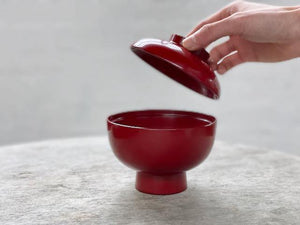 Matsuya Lacquerware Soup Bowl with Lid - CIBI Matsuya Shikki