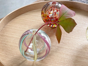 Tsugaru Vidro Sphere Flower Vase - CIBI Tsugaru Vidro