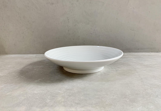 Hakusan Kanna Bori Plate Tochiri Whirlpool Large - CIBI Hakusan Porcelain