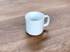 Hakusan Relief Mug E - Dots Everywhere - CIBI Hakusan Porcelain