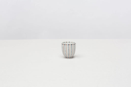 Hakusan Nishokutokusa Yunomi Tea Cup Red - CIBI Hakusan Porcelain