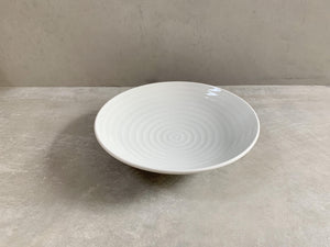 Hakusan Kanna Bori Plate Tochiri Whirlpool Large - CIBI Hakusan Porcelain
