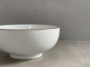 Hakusan Ramen Bowl WH (Hakuji-sendan) - CIBI Hakusan Porcelain