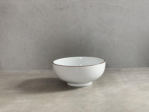 Hakusan Ramen Bowl WH (Hakuji-sendan) - CIBI Hakusan Porcelain