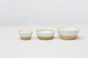 Hakusan Sabi Sen Suji Bowl - CIBI Hakusan Porcelain
