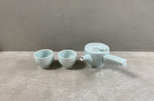 Hakusan SAWA Tea Set Pale Green (3pcs) - CIBI Hakusan Porcelain