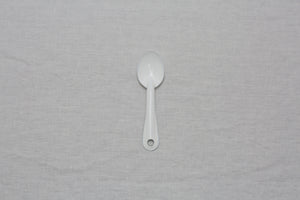 Noda Horo White Enamel Mini Spoon - CIBI Noda Horo